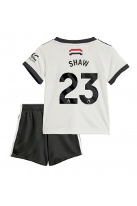 Fotbalové Dres Manchester United Luke Shaw #23 Dětské Třetí Oblečení 2024-25 Krátký Rukáv (+ trenýrky)